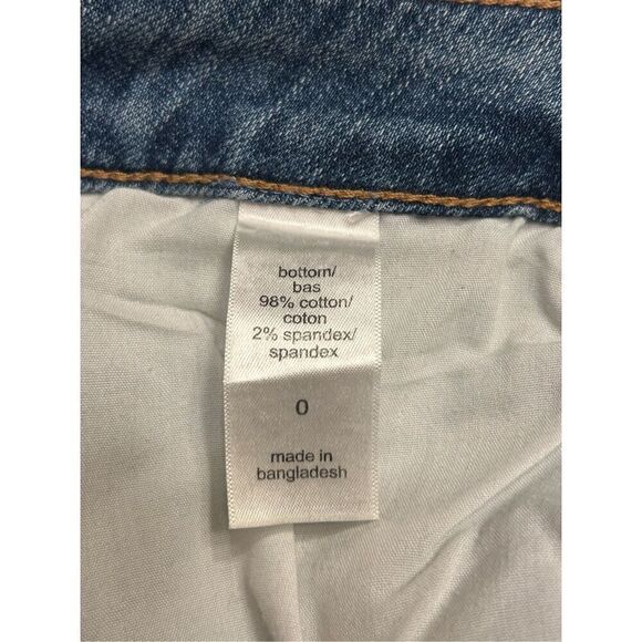 Maurices jeans boyfriend crop size 0 distressed stretch raw hem nwt (4674) - Picture 7 of 7